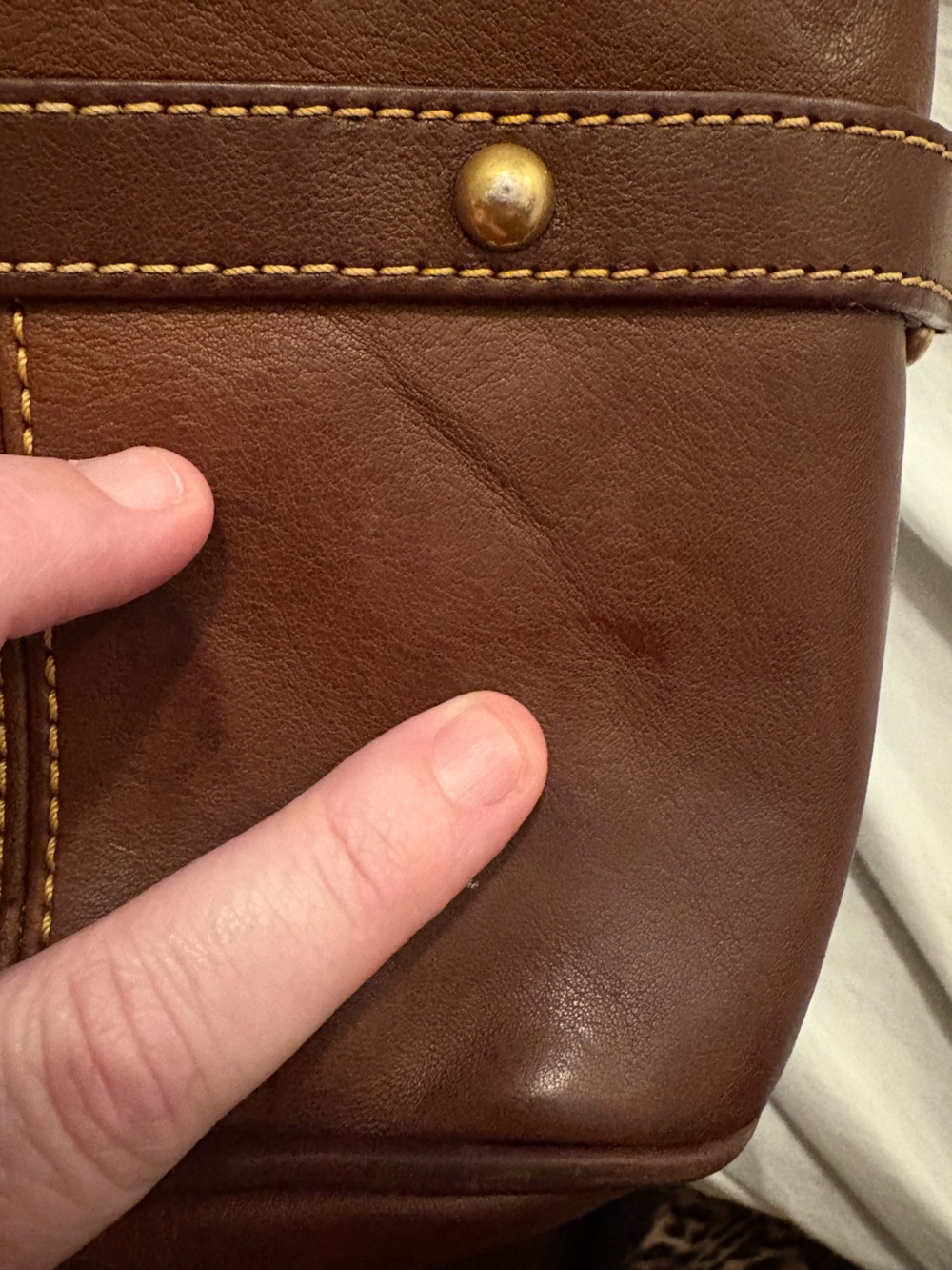 Dooney & Bourke Florentine Satchel OG Size- Chestnut - Picture 16 of 16